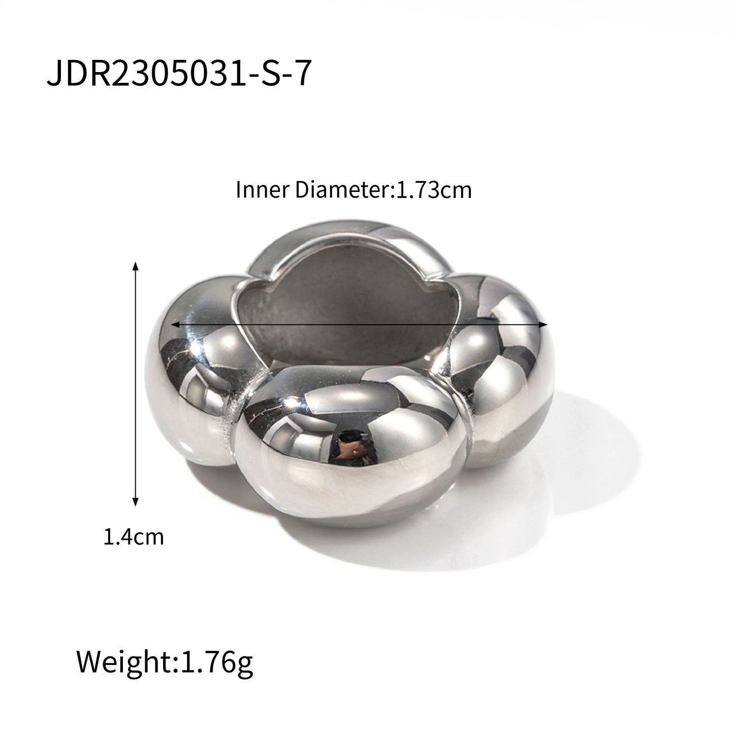 Bagues femme dorées en acier inoxydable – Mode plaqué or 18K, perle & designs tendance, taille réglable
