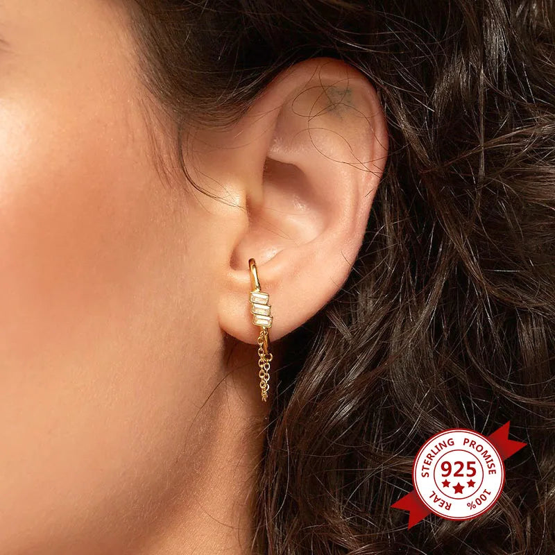 Boucles d’Oreilles en Argent 925 – Minimalisme & Éclat Intemporel