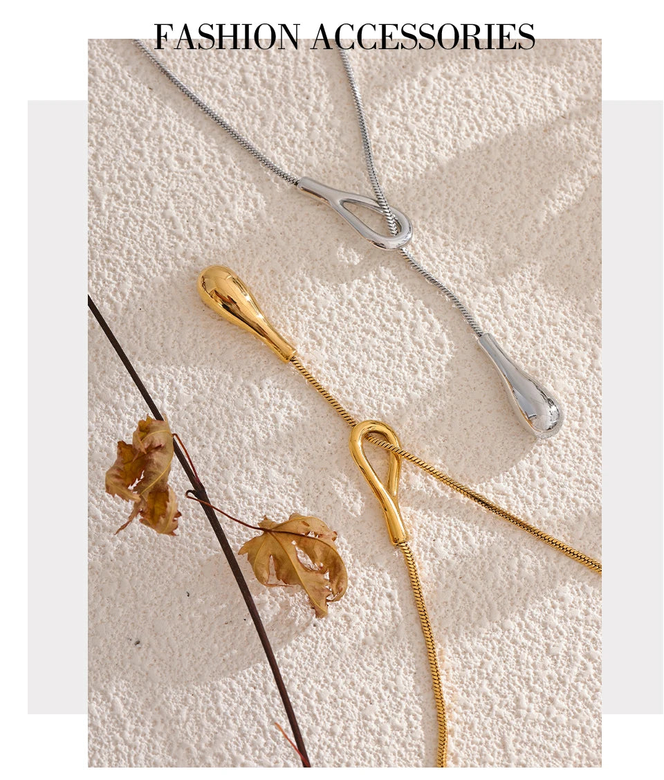 Elegante Halskette – 316L Edelstahl 18K Gold PVD plattiert