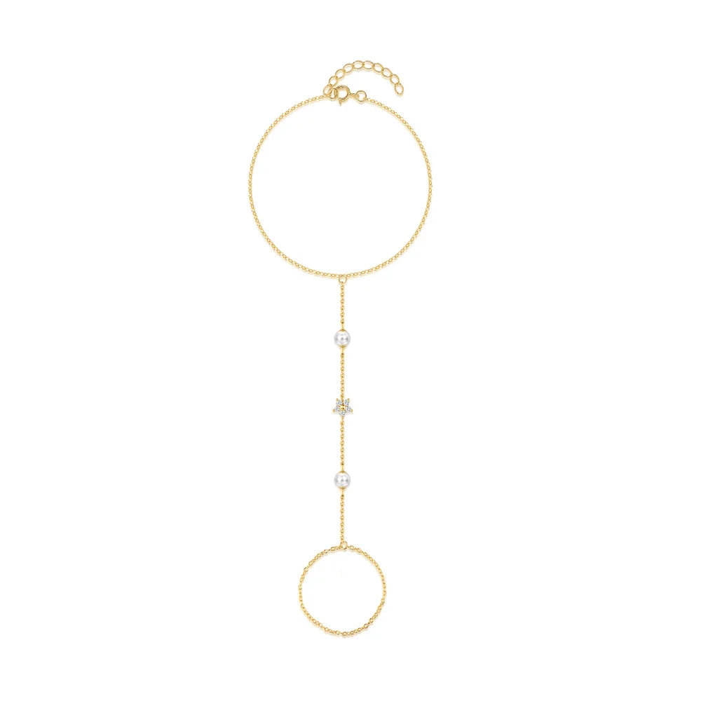Bracelet Chaîne de Main Chic – L’Élégance au Bout des Doigts