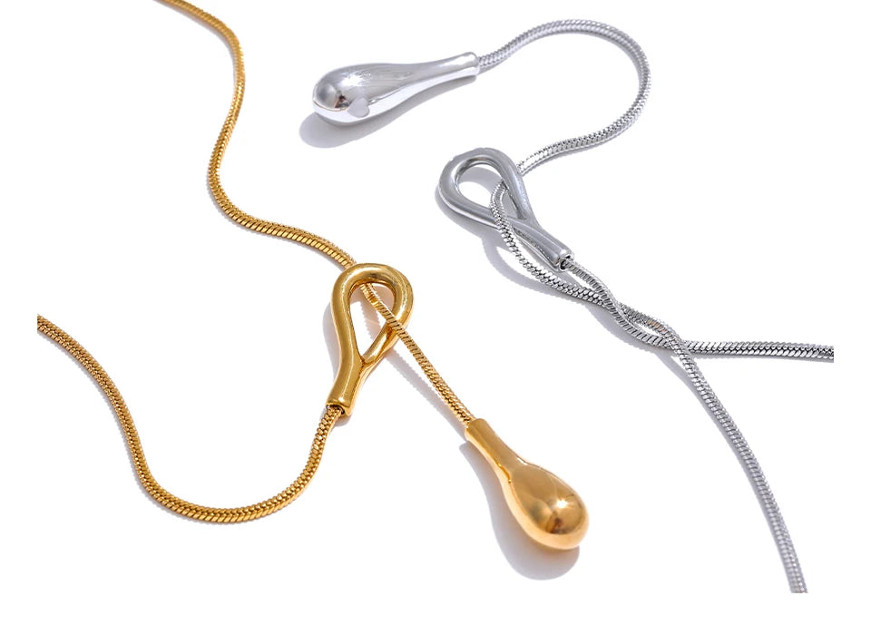 Elegante Halskette – 316L Edelstahl 18K Gold PVD plattiert