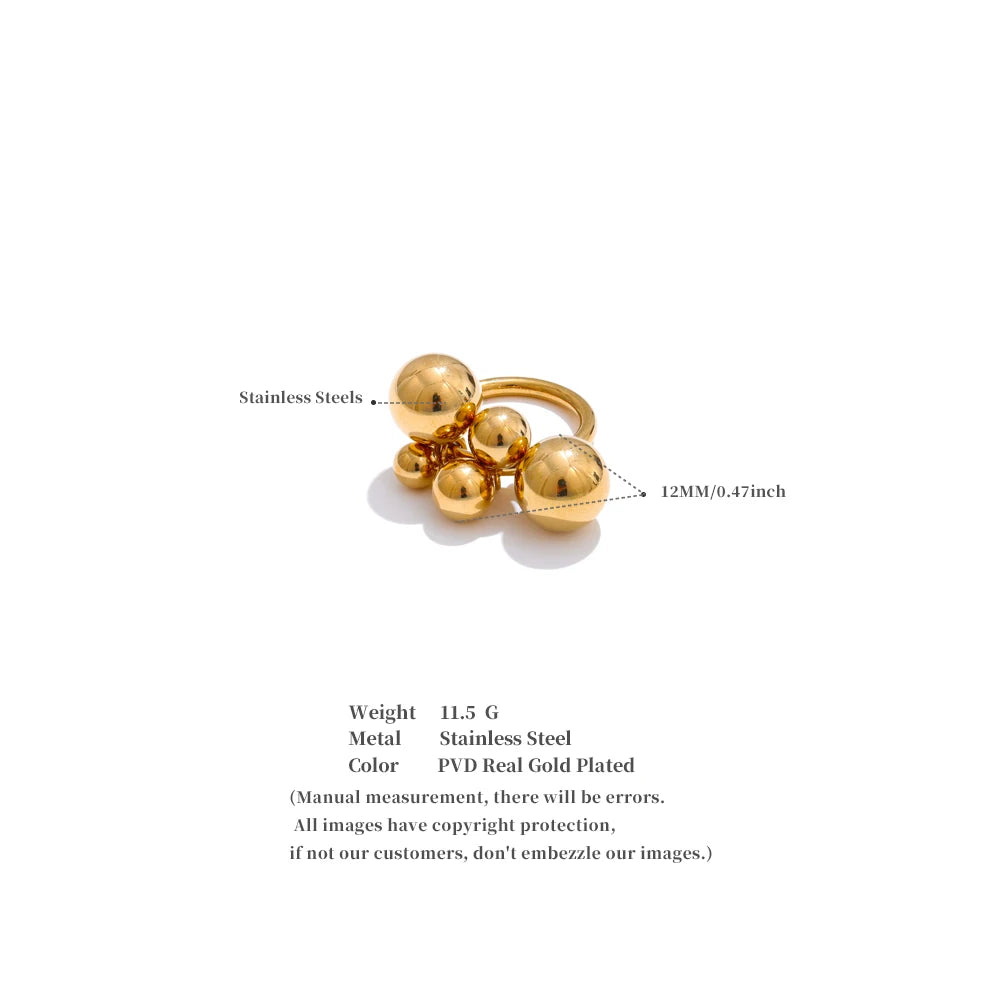 Goldener Kugelring – Auffälliges und modernes Design