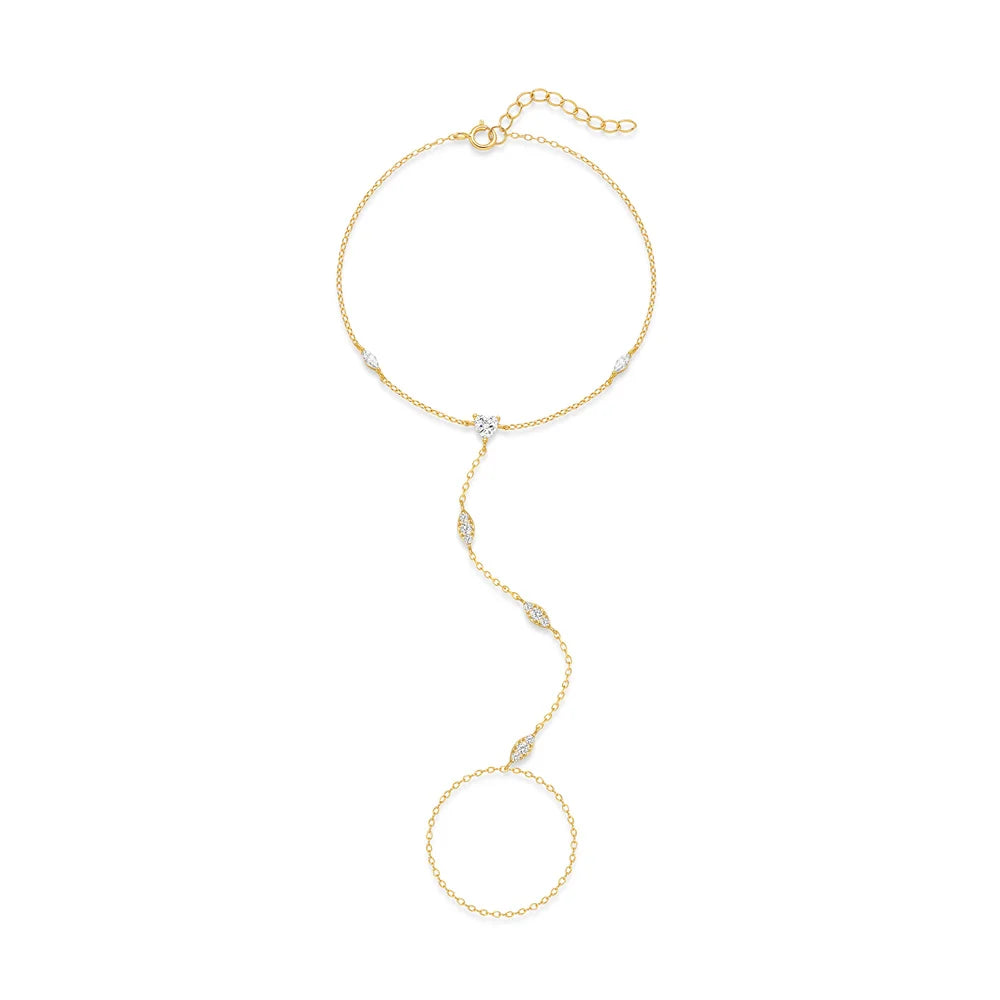 Bracelet Chaîne de Main Chic – L’Élégance au Bout des Doigts