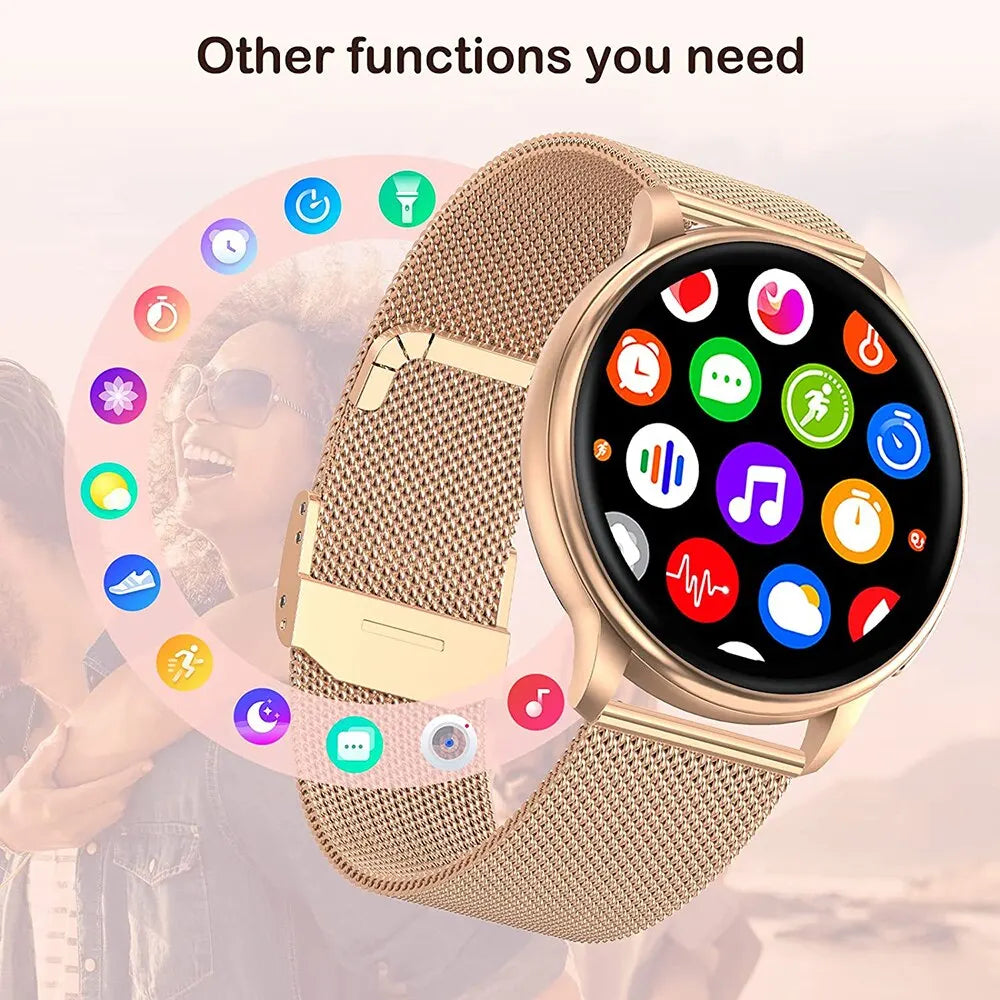 Montre Connectée Bluetooth – Appels, Tracker Fitness & Cardio | Homme & Femme Android iOS