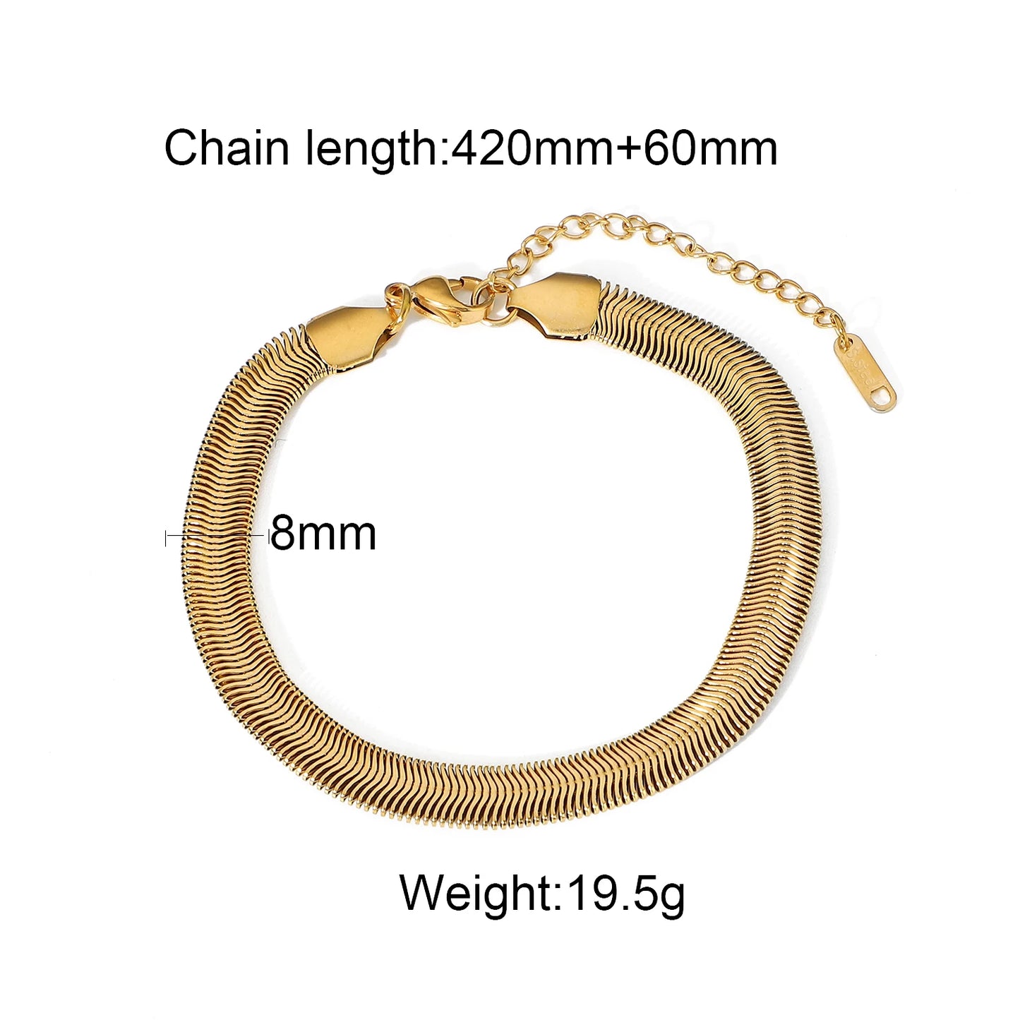 Bracelets femme dorés en acier inoxydable – Multi-chaînes 18K PVD au choix