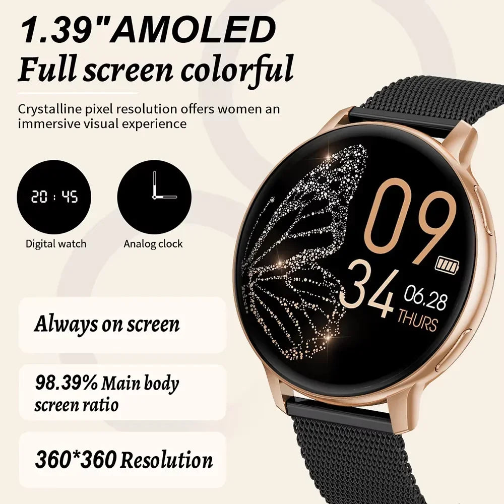 Montre connectée Xiaomi femme & homme – Smartwatch Bluetooth, écran HD 1,39’’, IP68, moniteur santé & sport