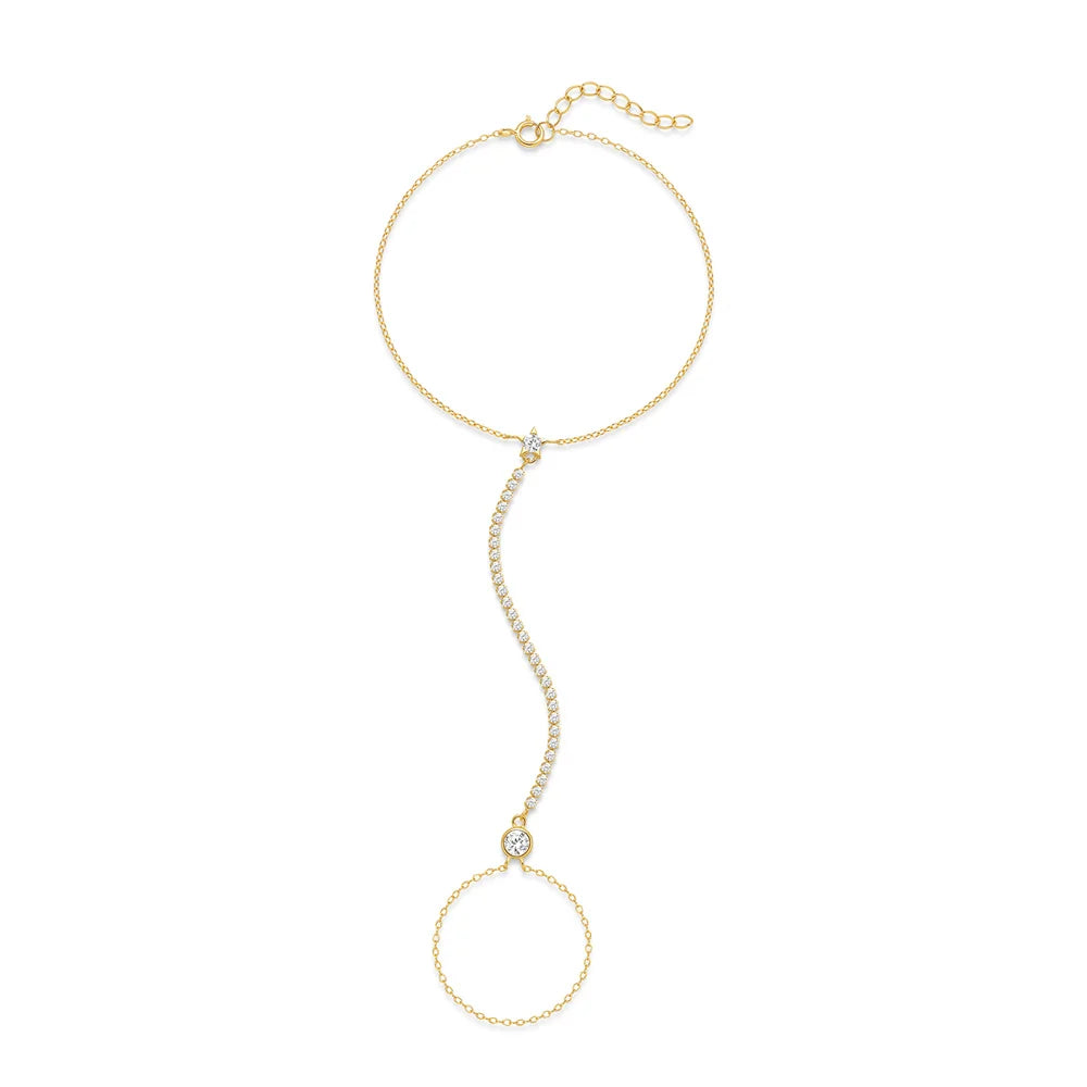 Bracelet Chaîne de Main Chic – L’Élégance au Bout des Doigts