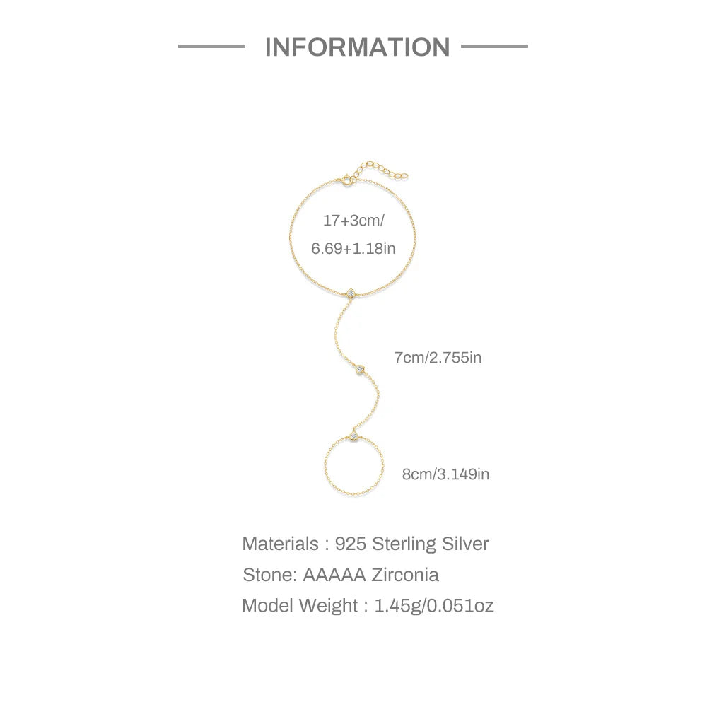 Bracelet Chaîne de Main Chic – L’Élégance au Bout des Doigts