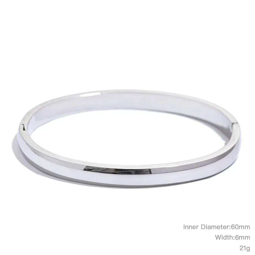 Minimalistisches rundes Armband – 316L Edelstahl, 18 Karat vergoldet, wasserdicht