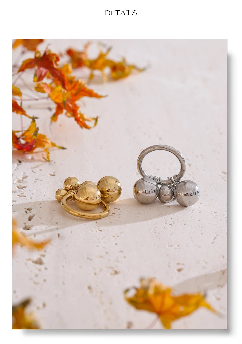 Goldener Kugelring – Auffälliges und modernes Design
