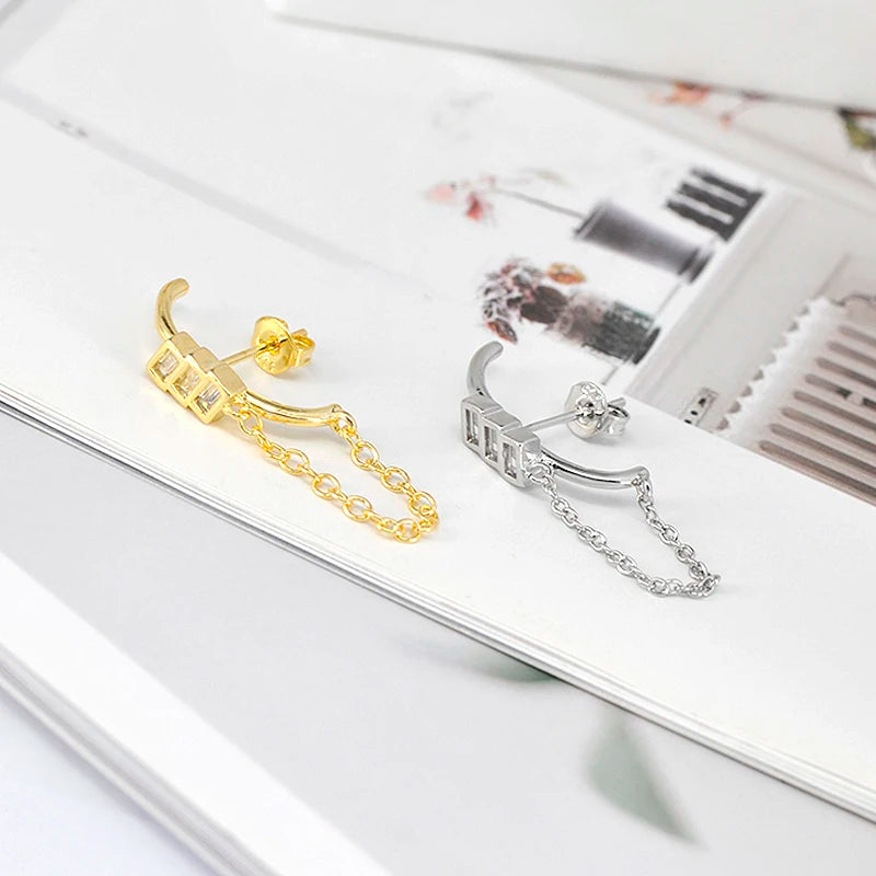 Boucles d’Oreilles en Argent 925 – Minimalisme & Éclat Intemporel
