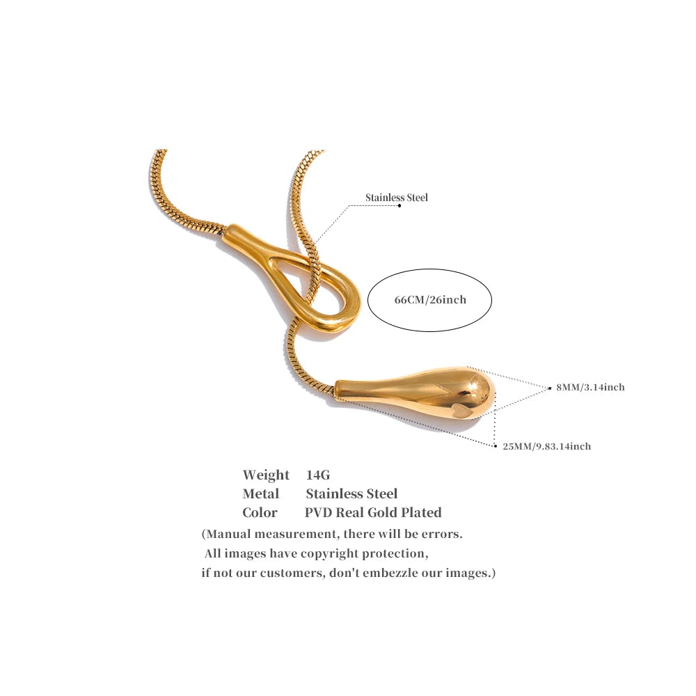 Elegante Halskette – 316L Edelstahl 18K Gold PVD plattiert