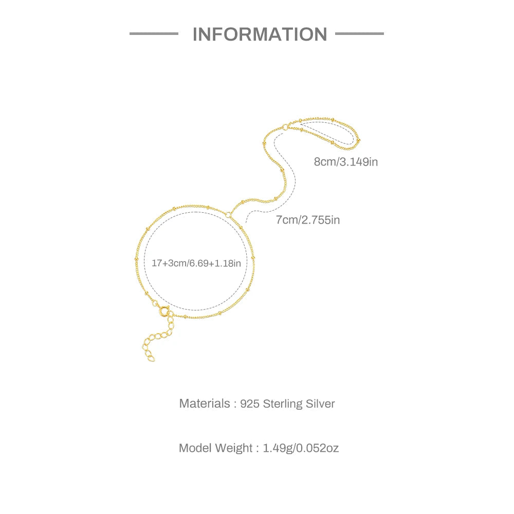 Bracelet Chaîne de Main Chic – L’Élégance au Bout des Doigts