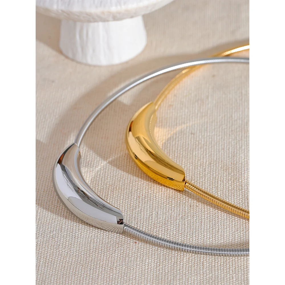 Collier Ras du Cou Tendance Plaqué Or 18K – Minimaliste et Stylé