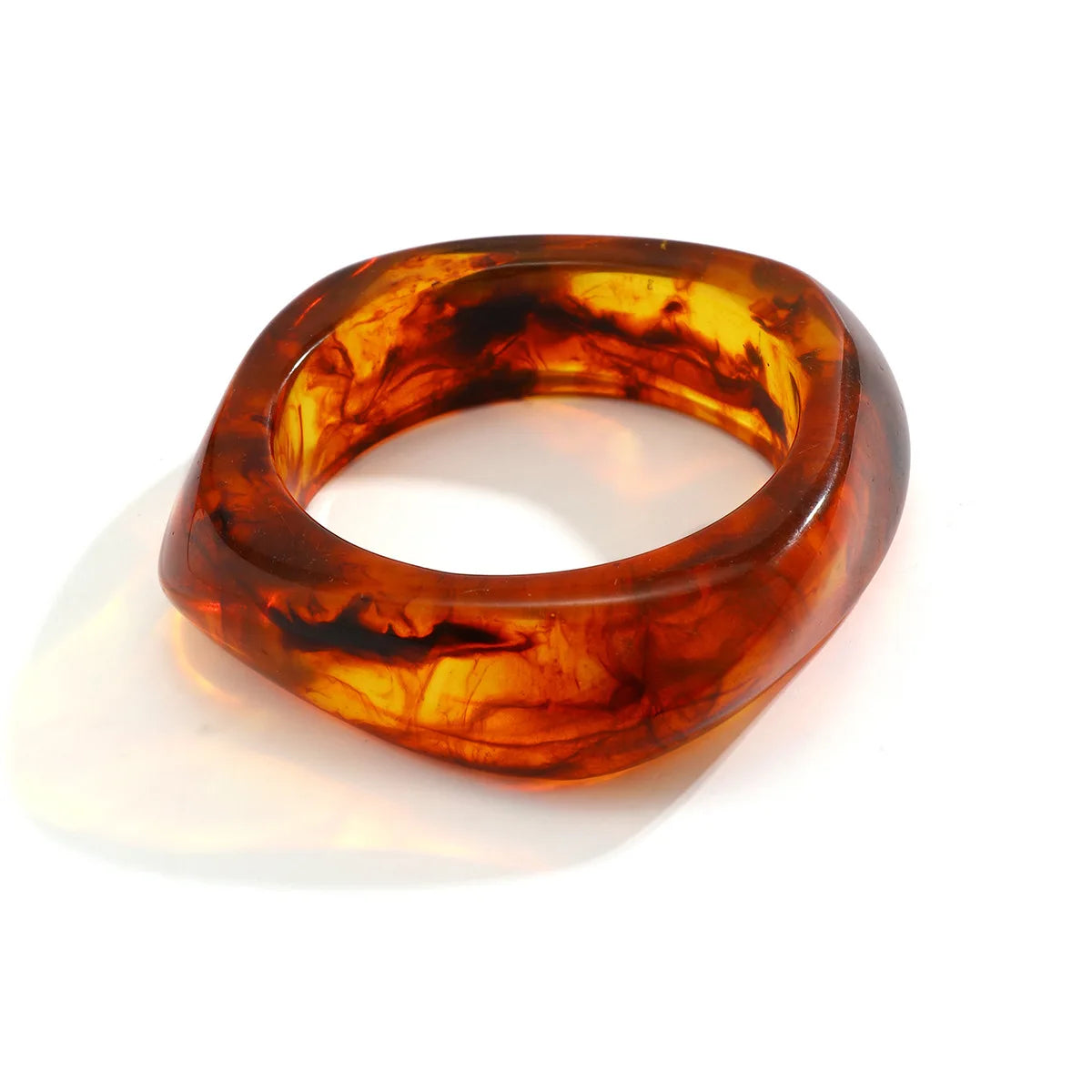 Manschettenarmband aus Harz – Vintage-Stil, unregelmäßige Formen