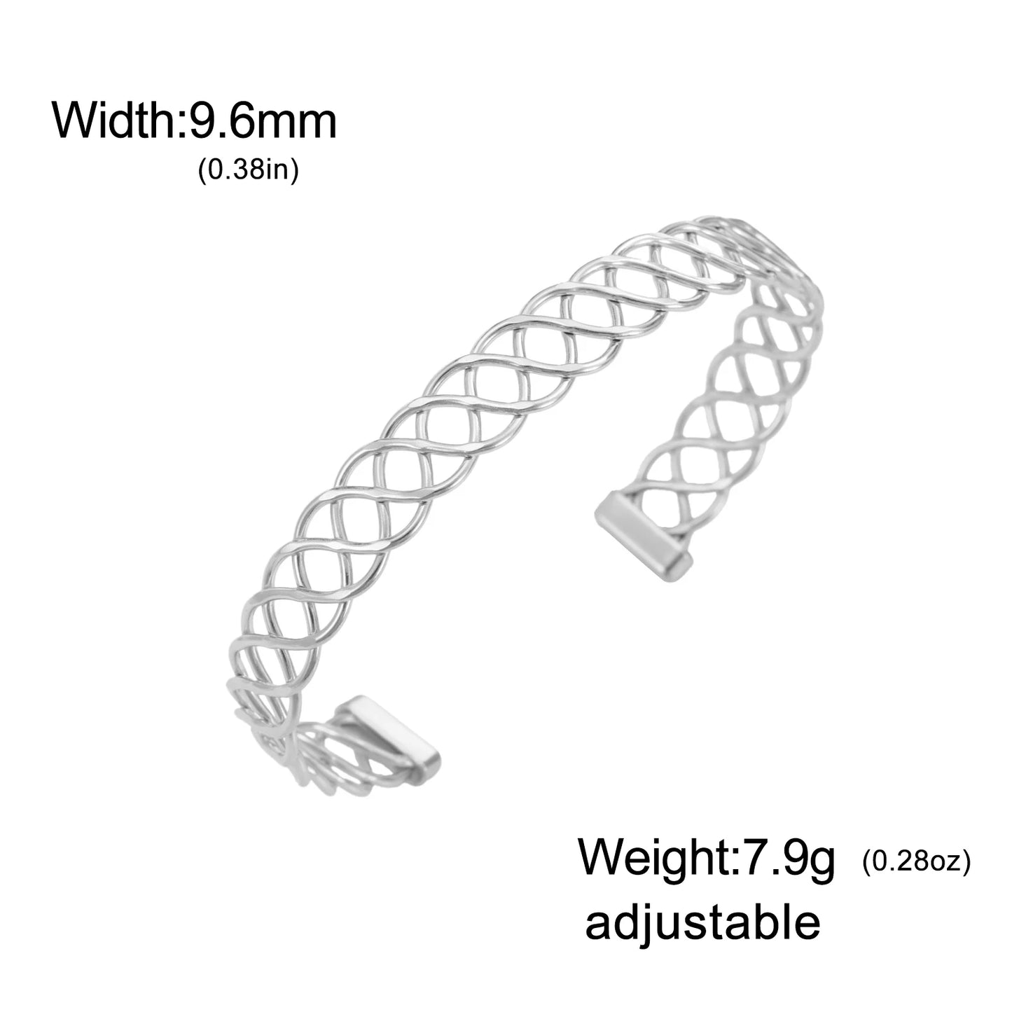 Mehrreihiges Armreif-Armband – Gold- oder Silber-Edelstahl