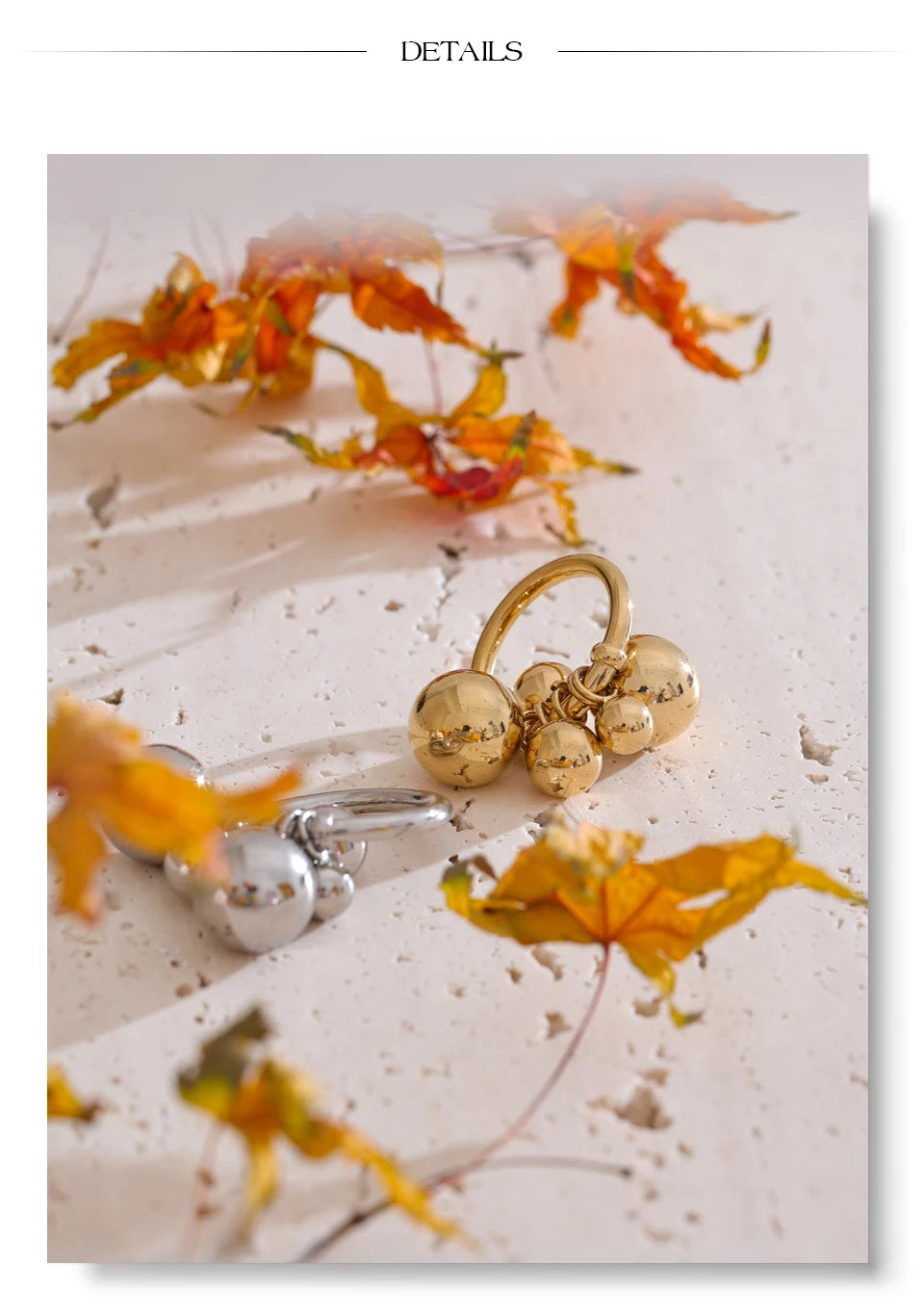 Goldener Kugelring – Auffälliges und modernes Design