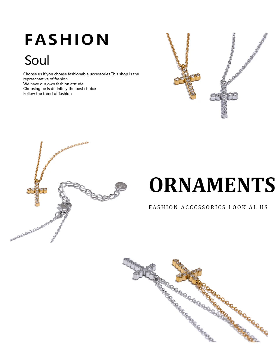 Zirkonia-Kreuz-Halskette – Brillante Eleganz
