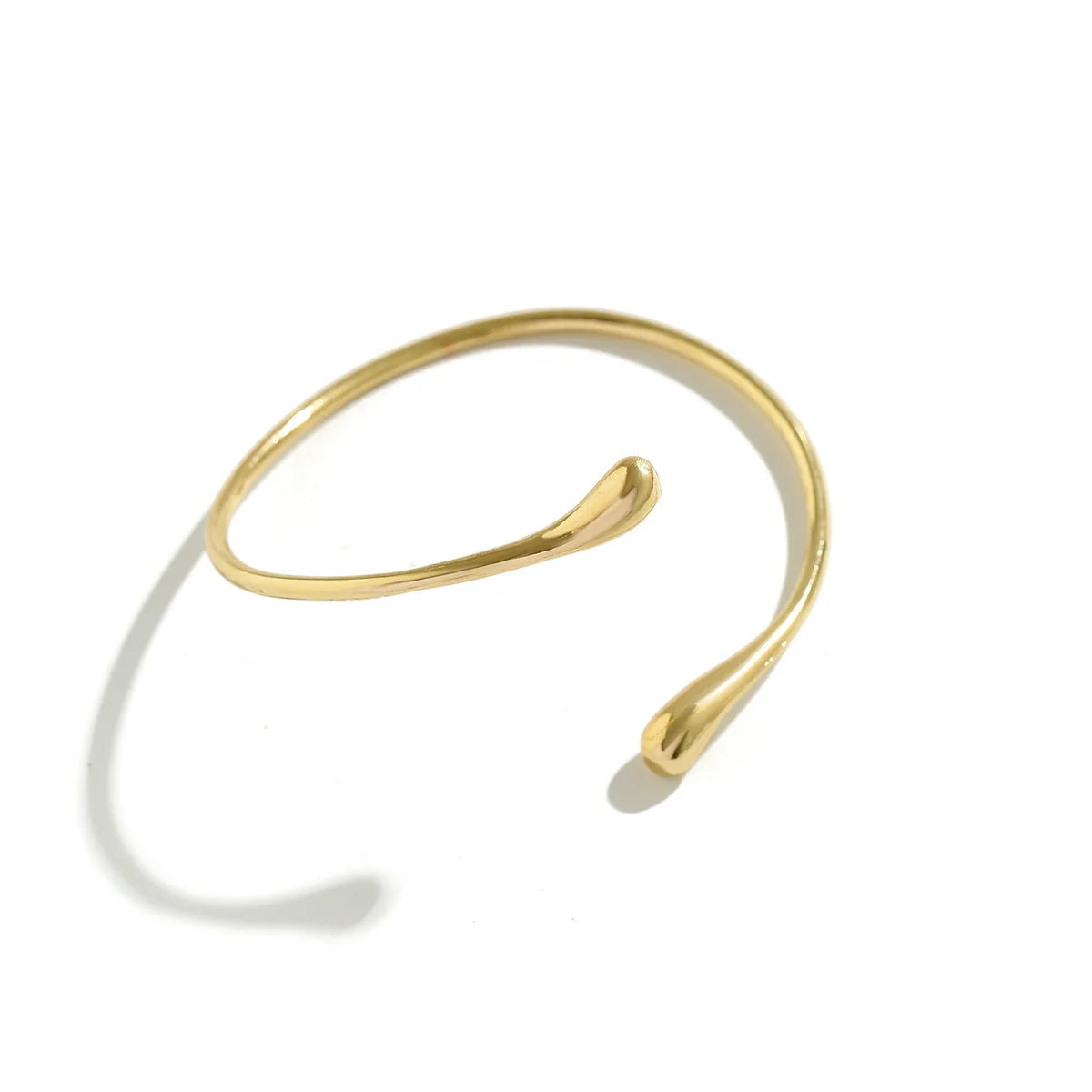 Bracelet de bras géométrique – Design goutte dorée, style vintage