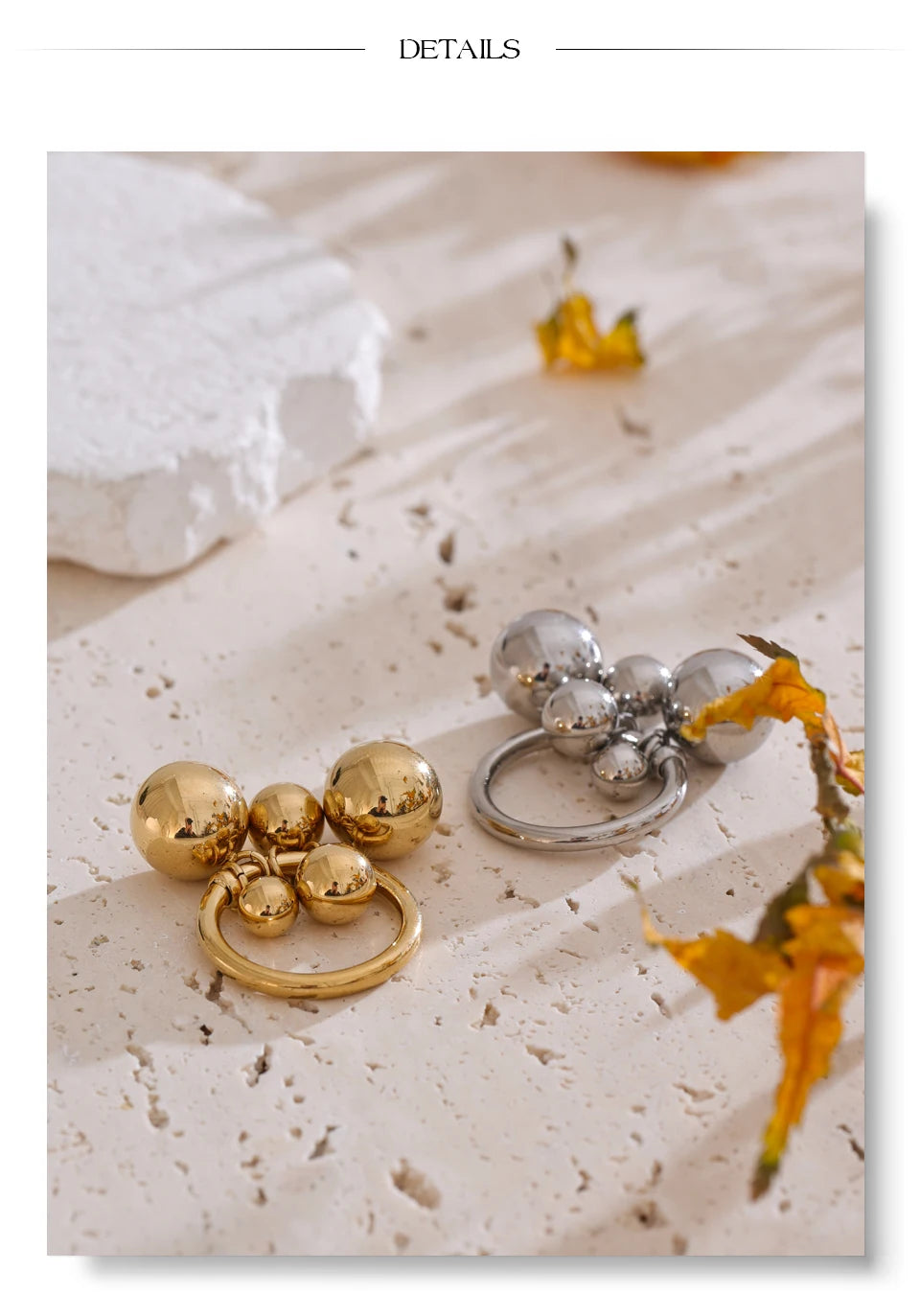 Goldener Kugelring – Auffälliges und modernes Design