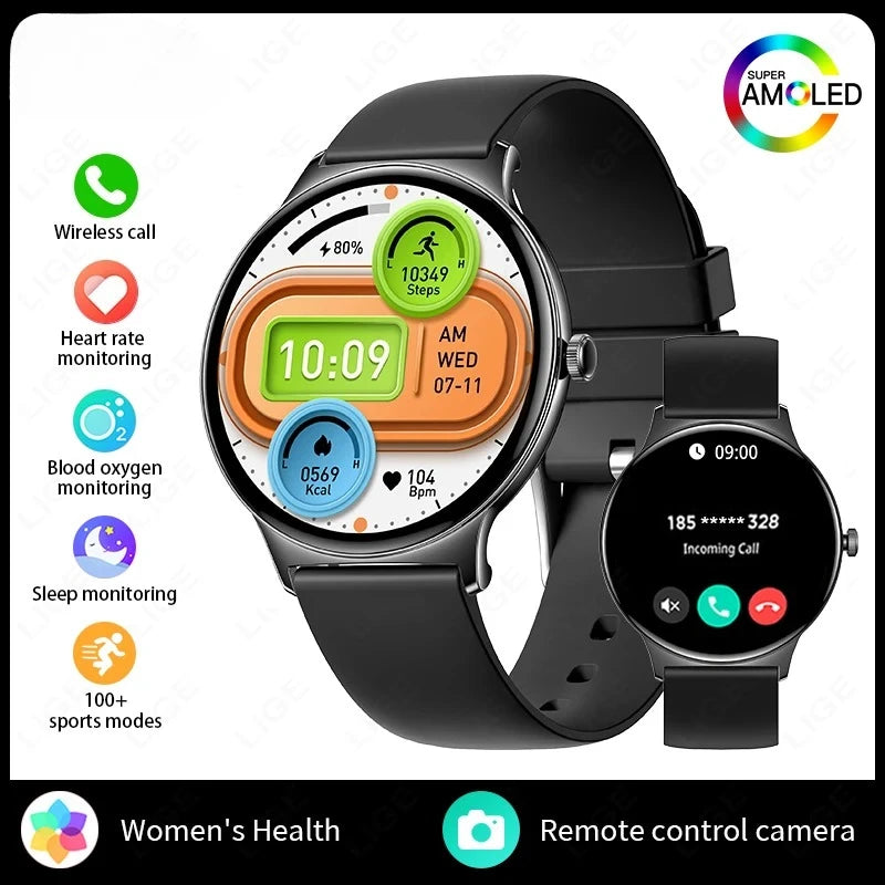 Montre connectée Xiaomi AMOLED 1,43’’ – Smartwatch femme & homme, appels Bluetooth, sport & santé, étanche IP67