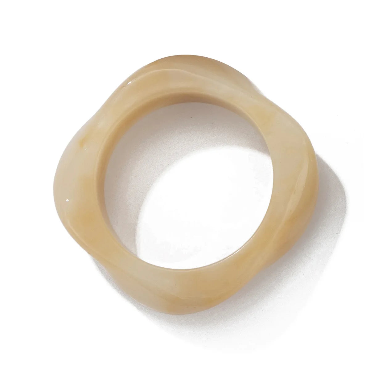Manschettenarmband aus Harz – Vintage-Stil, unregelmäßige Formen