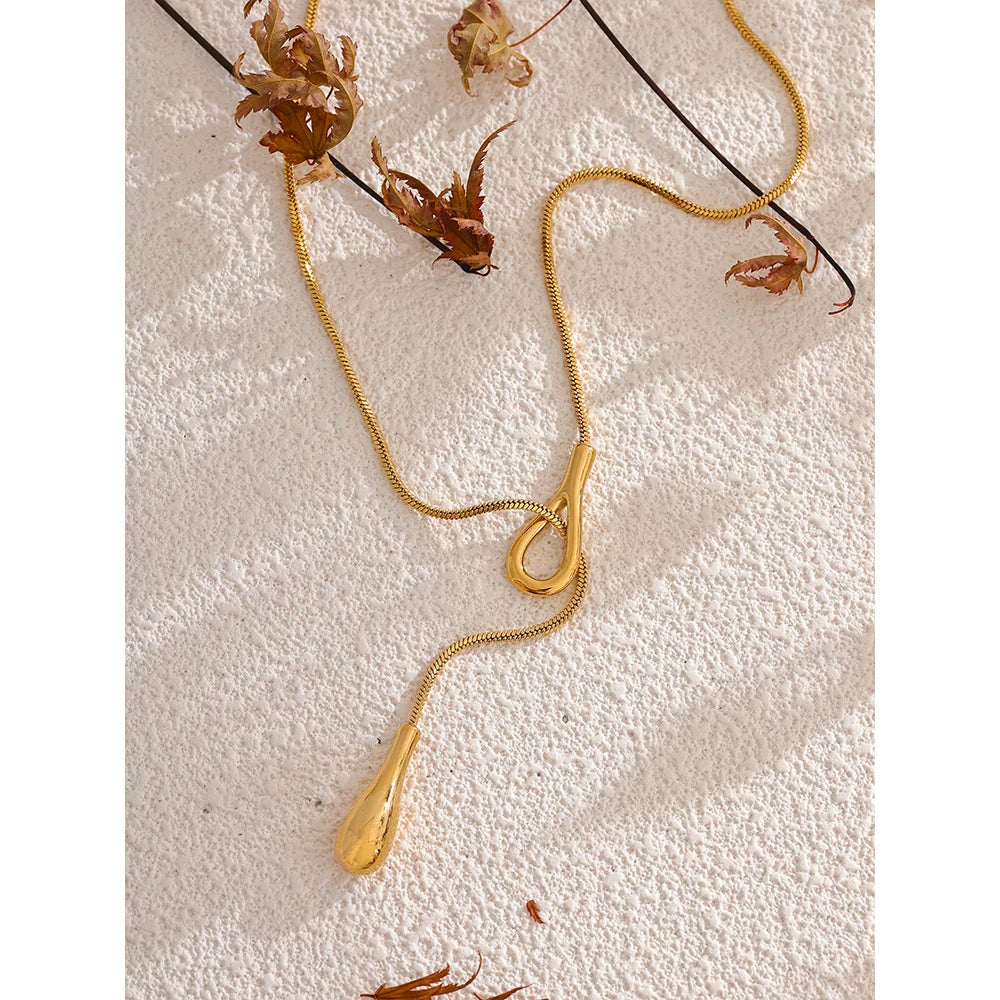 Elegante Halskette – 316L Edelstahl 18K Gold PVD plattiert