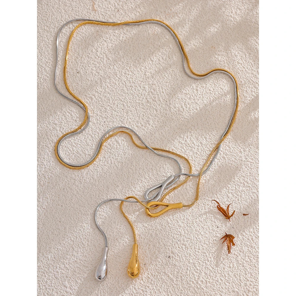 Elegante Halskette – 316L Edelstahl 18K Gold PVD plattiert