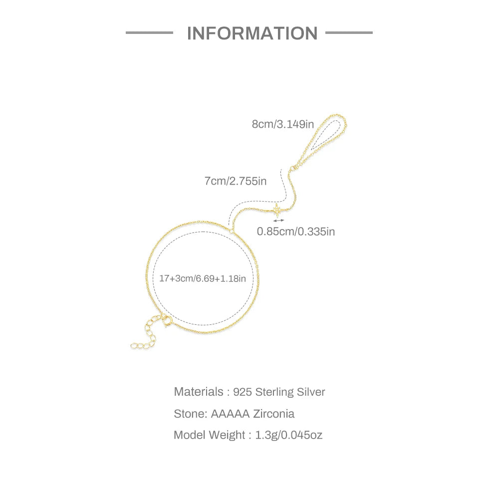 Bracelet Chaîne de Main Chic – L’Élégance au Bout des Doigts