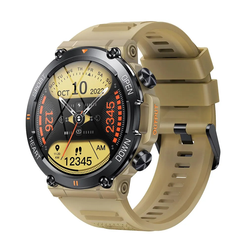 Montre Connectée Sport Homme – Écran HD, Appels Bluetooth, Cardio & Fitness | Android iOS