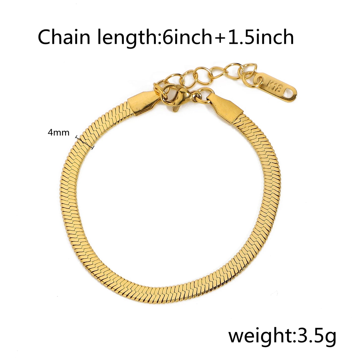 Bracelets femme dorés en acier inoxydable – Multi-chaînes 18K PVD au choix