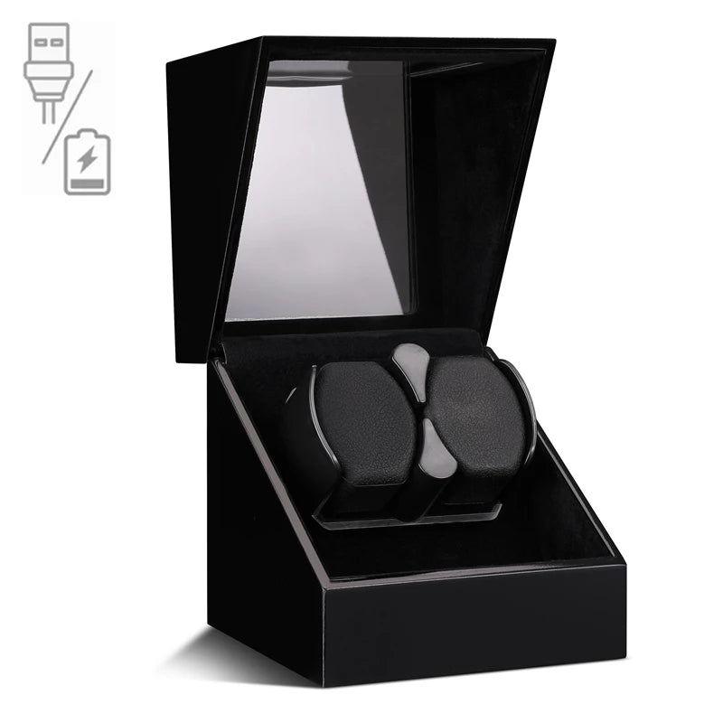 Remontoir automatique de montre luxe – Cadeau Noël & anniversaire, boîte à montre silencieuse Embers