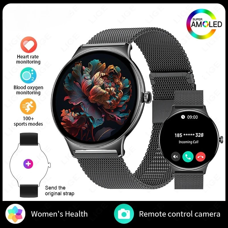 Montre connectée Xiaomi AMOLED 1,43’’ – Smartwatch femme & homme, appels Bluetooth, sport & santé, étanche IP67