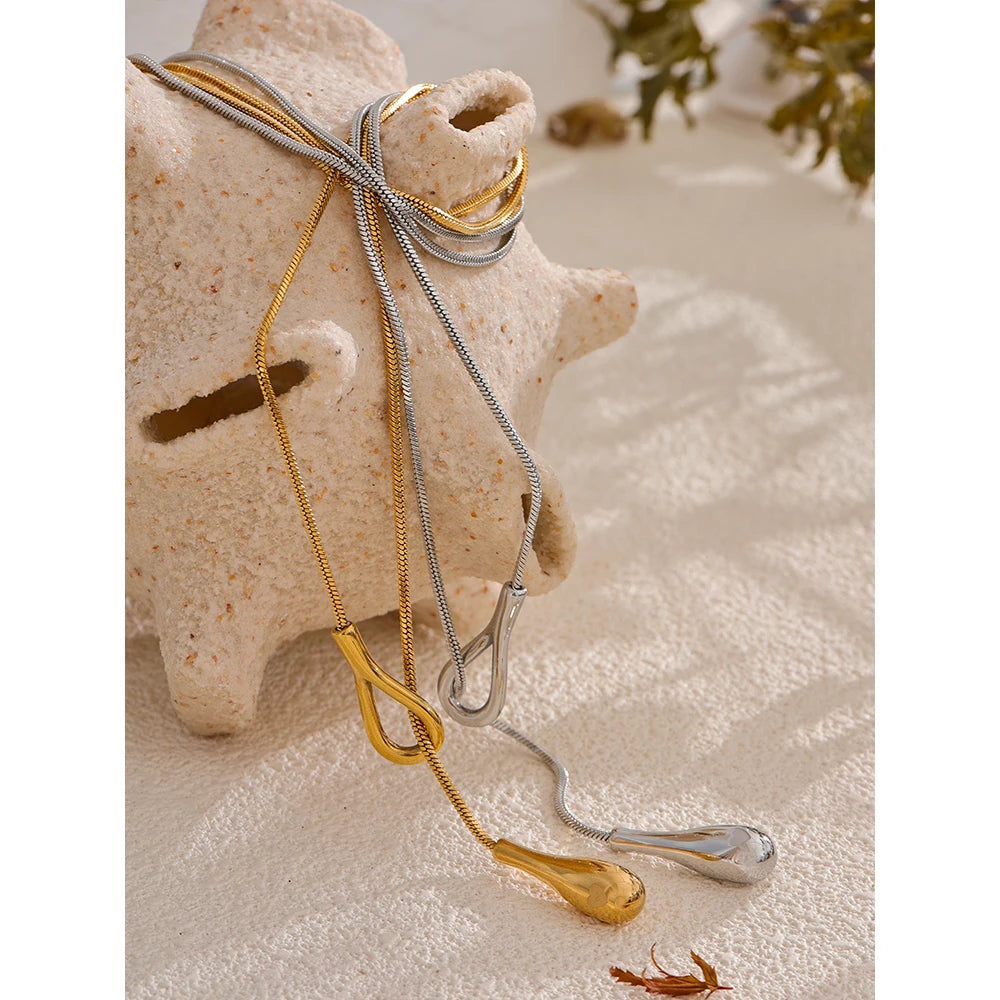 Elegante Halskette – 316L Edelstahl 18K Gold PVD plattiert