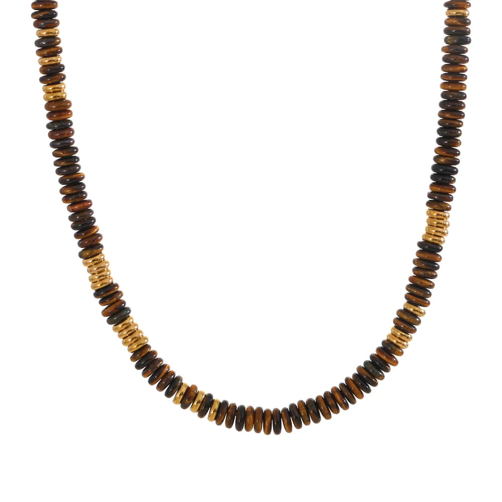 Collier perles colorées – Pierre naturelle