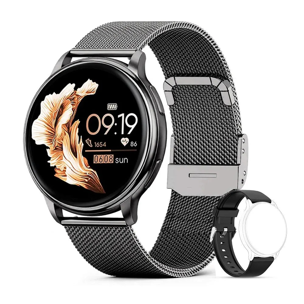 Montre Connectée Bluetooth – Appels, Tracker Fitness & Cardio | Homme & Femme Android iOS
