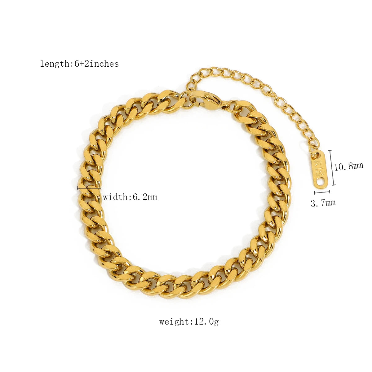 Bracelets femme dorés en acier inoxydable – Multi-chaînes 18K PVD au choix