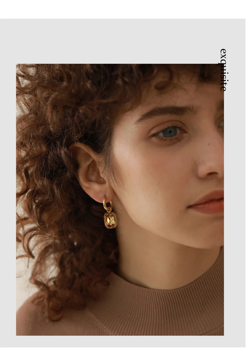 Boucles d'oreilles pendantes en zircon cubique – Acier inoxydable 18K
