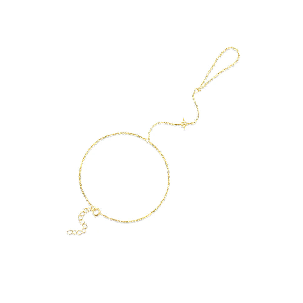 Bracelet Chaîne de Main Chic – L’Élégance au Bout des Doigts