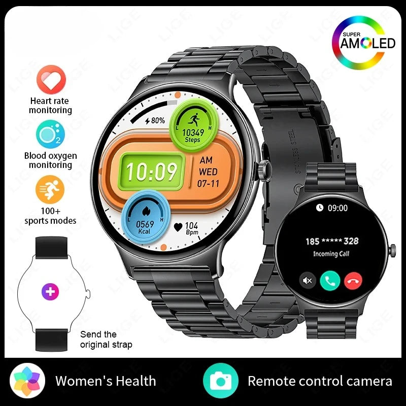 Montre connectée Xiaomi AMOLED 1,43’’ – Smartwatch femme & homme, appels Bluetooth, sport & santé, étanche IP67
