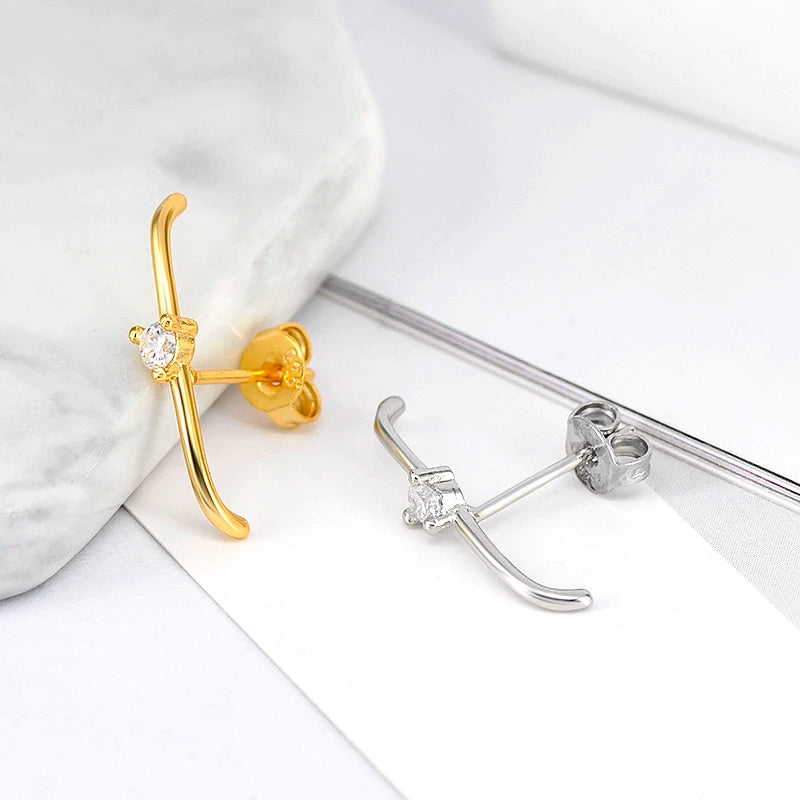 Boucles d’Oreilles en Argent 925 – Minimalisme & Éclat Intemporel