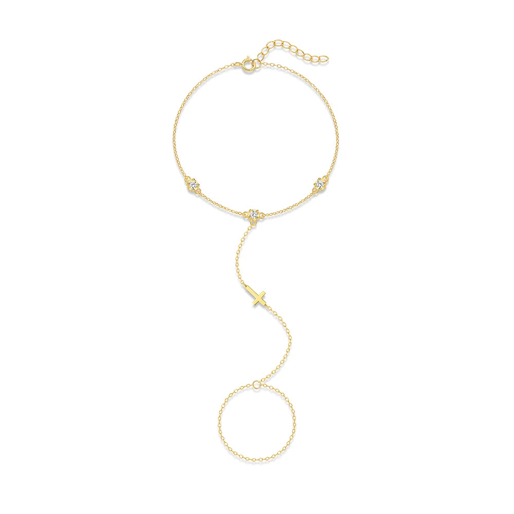 Bracelet Chaîne de Main Chic – L’Élégance au Bout des Doigts