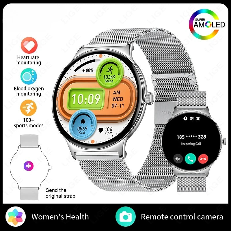 Montre connectée Xiaomi AMOLED 1,43’’ – Smartwatch femme & homme, appels Bluetooth, sport & santé, étanche IP67