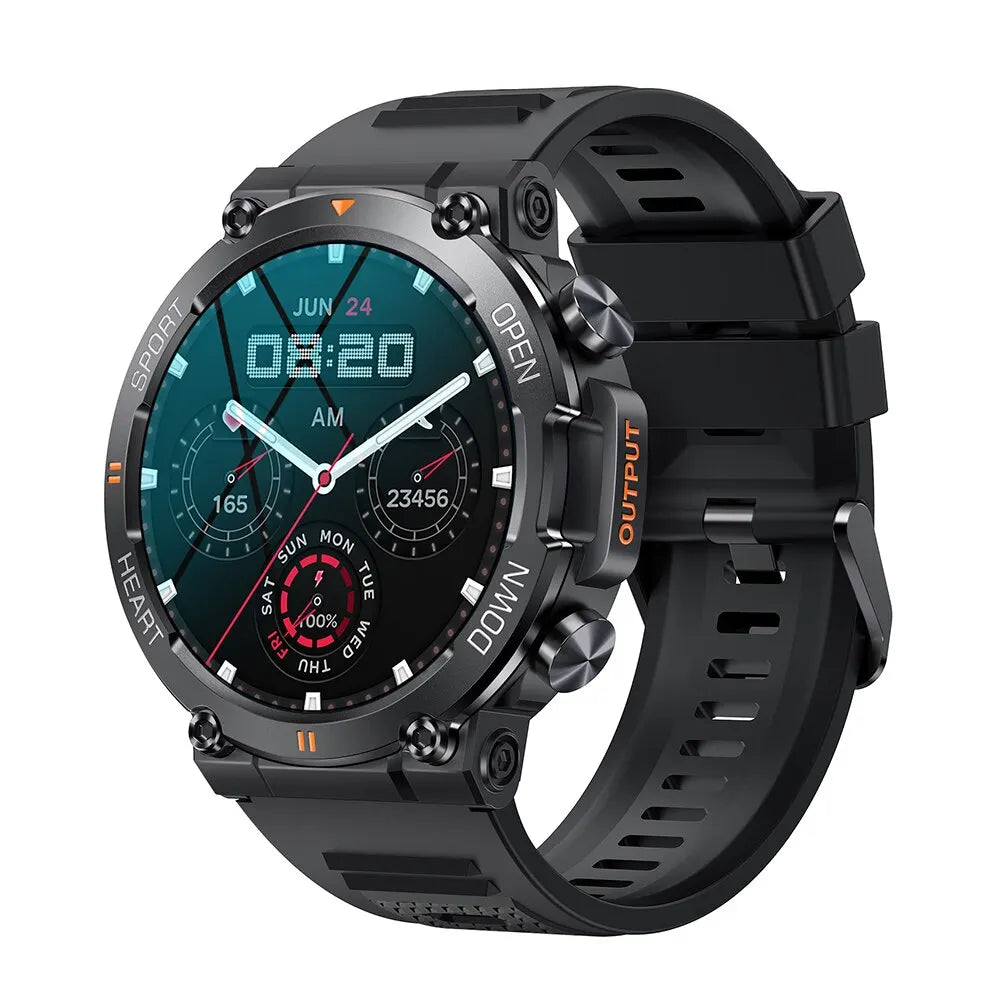 Montre Connectée Sport Homme – Écran HD, Appels Bluetooth, Cardio & Fitness | Android iOS