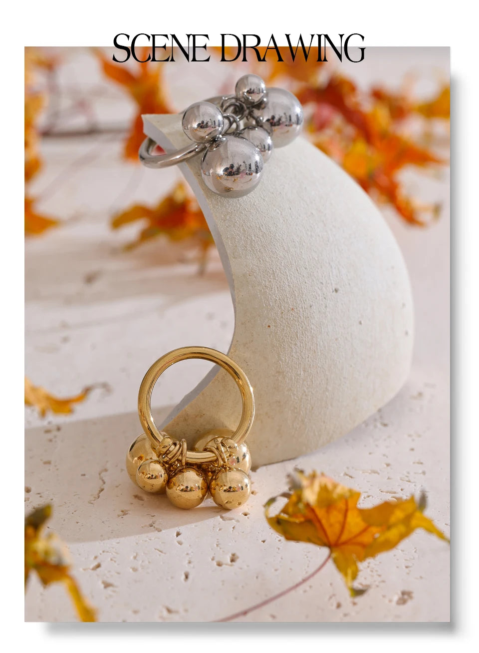 Goldener Kugelring – Auffälliges und modernes Design