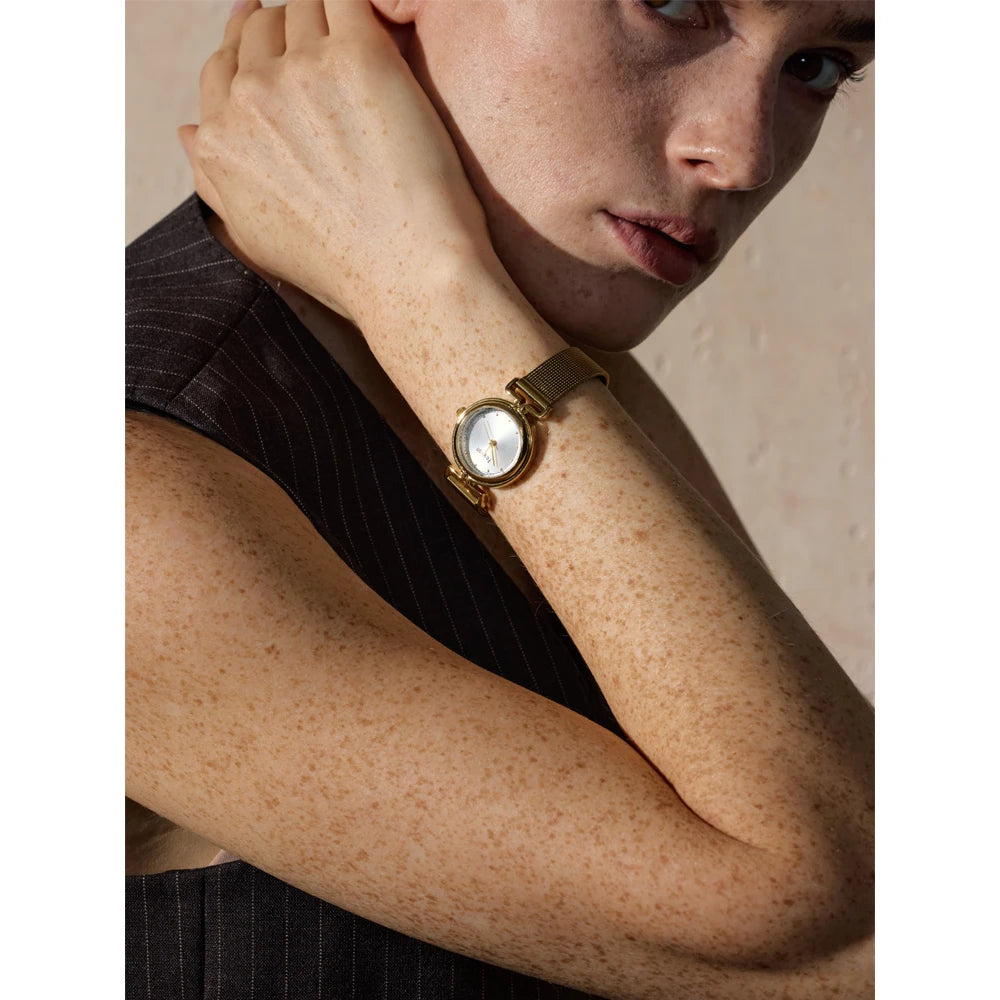 Montre Femme Dorée – Acier Inoxydable Plaqué Or 18K