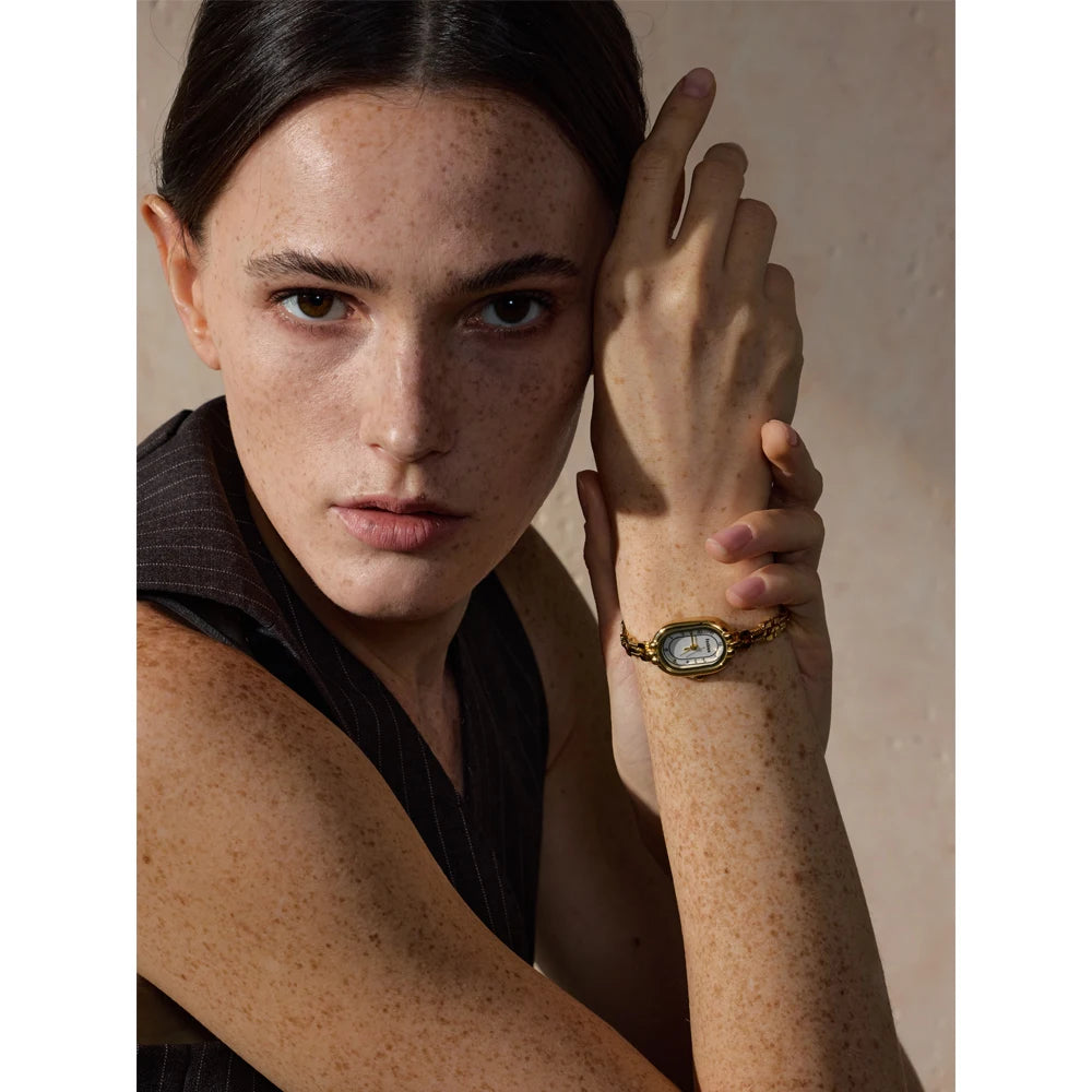 Montre Femme Dorée – Acier Inoxydable Plaqué Or 18K