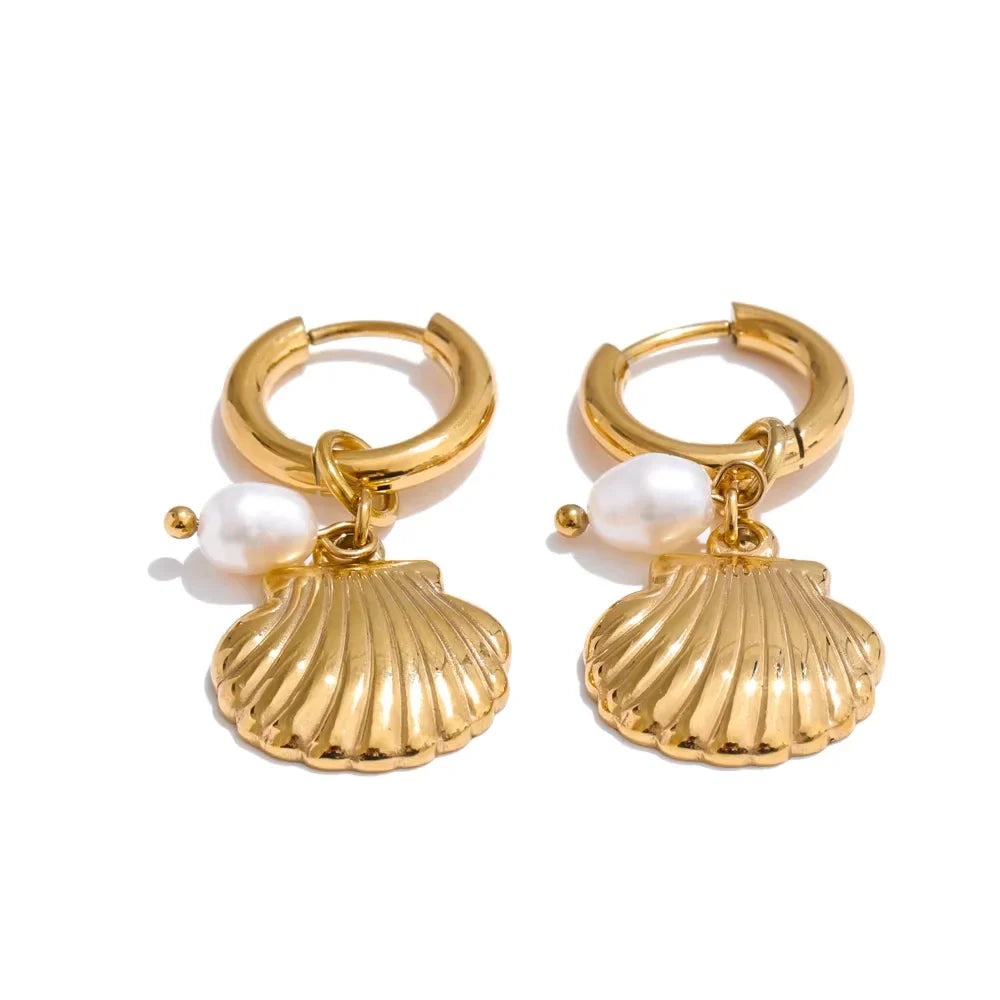 Boucles océan – perles et étoiles de mer