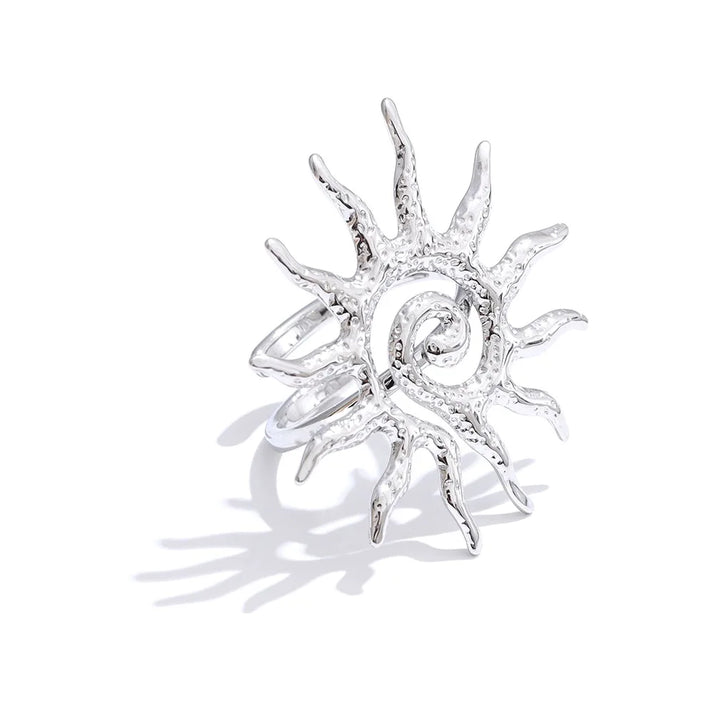 Bague Soleil Argentée