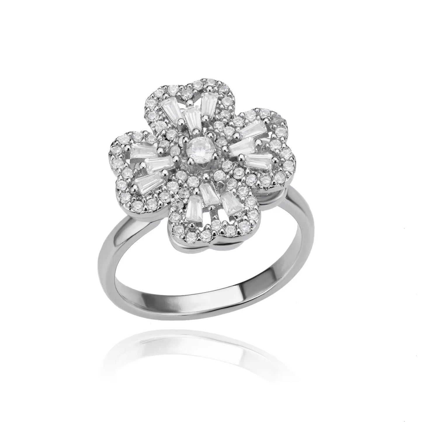 Bague Anti-Stress Femme – Acier Inoxydable Rotatif | Soleil, Lune, Étoile, Tournesol